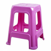 Non-Slip Design Stackable Plastic Stool Space-Saving Stackable Backless Stool Heavy-Duty Household Furniture Sturdy Construction for Families, Party Guests, Living Room, Small Apartments, Classroom, Office
