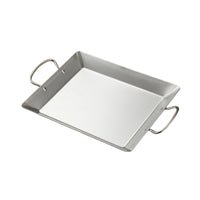 Rectangular Octopus Tray Double Handle Stainless Steel Serving Tray with Handles Shallow Serving Platter with Handles Food Grade for Hosts, Home Cooks, Hot Pot
