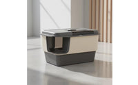 Hooded Cat Toilet Enclosure Anti-Splashing Fully Enclosed Cat Toilet Enclosure Upgraded Pet Supply for Living Room