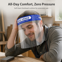Clear Anti-Fog Full Face Shield for Droplet Protection