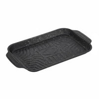 Works on Multiple Stoves Maifan Stone Grill Pan Easy to Clean Maifan Stone Coated Pan High Temperature Resistant for Outdoor, Camping