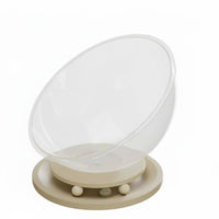 Clear View Design Space Capsule Cat Bed Stable Base Transparent Cat Nest Polished Round Border Pet Furniture Easy to Install for Kittens, Large Cats