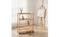 Art Trolley Crafted Studio Cart Open-Shelf Organizer for Artists, Classroom