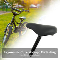 Soft and Comfortable Kids Bike Seat with Post Thick Padding Child Bike Seat Post Set Ergonomic Design