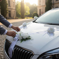 Wedding Car Flower Ribbon Kit Elegant & Love-Filled Wedding Car Decoration Set Event Supply New Design Easy to Install
