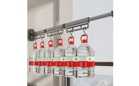Three-Fold Drying Rack with Telescoping Rod Collapsible Wall Mounted Clothes Drying Rack Retractable Sturdy for Bathroom