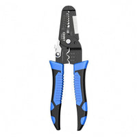 Serrated Gripping Surfaces Plier-Style Wire Stripper Measuring Markings Coil-Return-Loaded Wire Stripper Compact Hand Tool Non-Slip Handle for Electrical Work