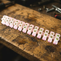 Terminal Block for Home Wiring, Flame Retardant 12-Position Connector Blocks Electrical, Single Piece Electric Cable Connector, Wire Connector