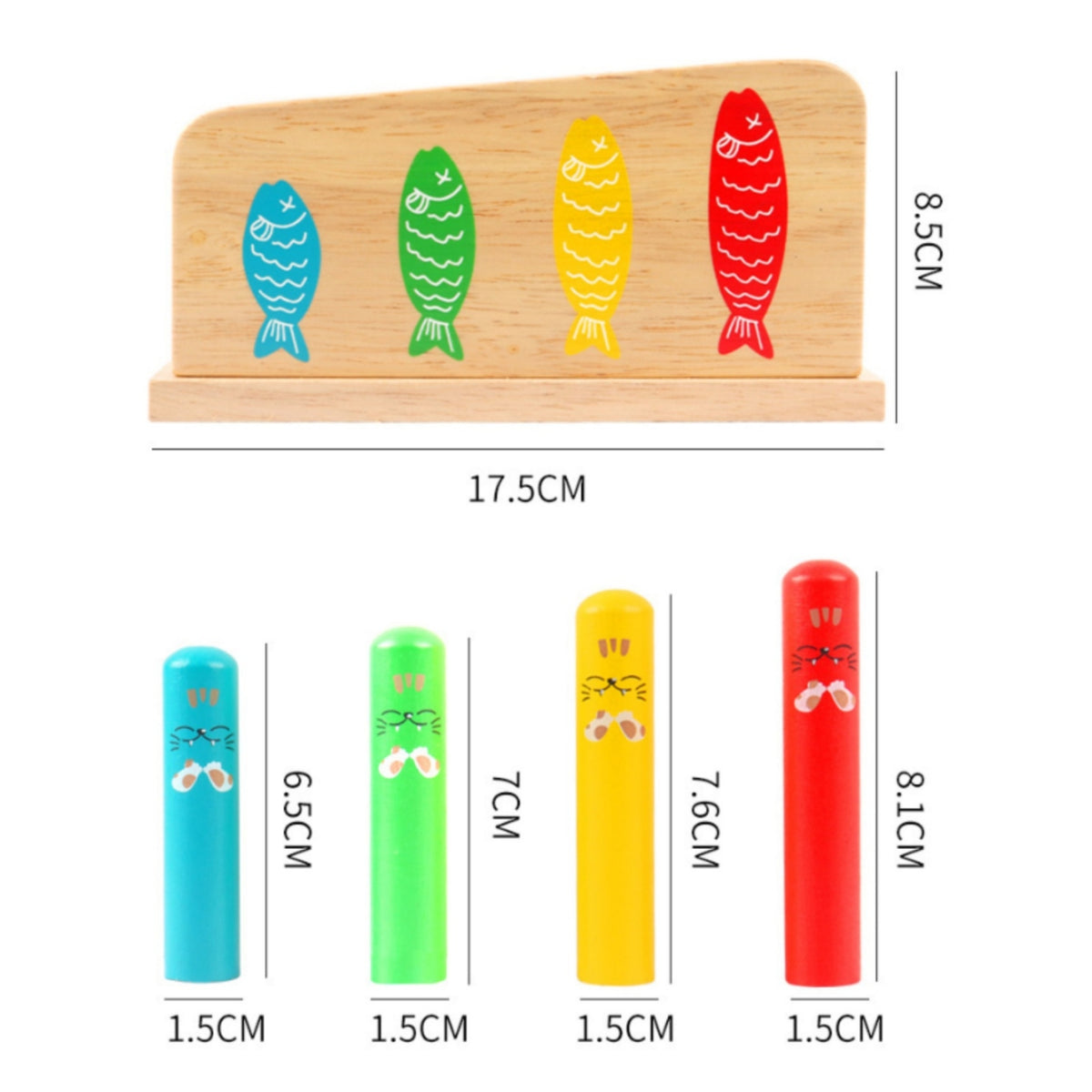 Wooden Jumping Game Toy Grasping Wooden Peg Game Colorful Graphics