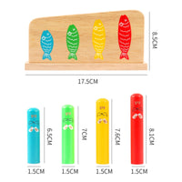 Wooden Jumping Game Toy Grasping Wooden Peg Game Colorful Graphics