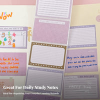 256 Pieces Pull-out Memo Stickers Portable Pull-out Memo Pad Cute Design Sticky Note Roll for Students, Girls, School, Scrapbooking, Desk Organization