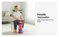 Safe and Odorless 8-Inch Djembe Portable Djembe Drum Lightweight Percussion Instrument Easy to Carry for Children, Beginners, Music Students, Gift Giving, School, Parties, Playroom