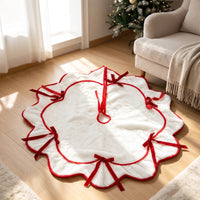 Christmas Tree Skirt Festive Christmas Tree Skirt with Edge Elegant