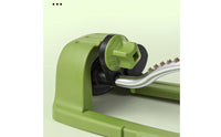 Curved Metal Tube Brass Nozzle Sprinkler Green Base Lawn Sprinkler Hose Connection Outdoor Watering Compact