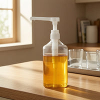 Syrup Bottle with Pump Portionmeasured Syrup Dispenser with Pump Clear for Baristas, Kitchen
