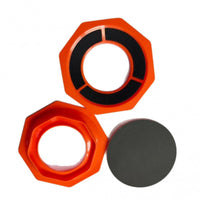 Slimline Octagonal Sanding Pad Textured Grip Sanding Pad Base Molded Plastic Shop Part Glossy Finish