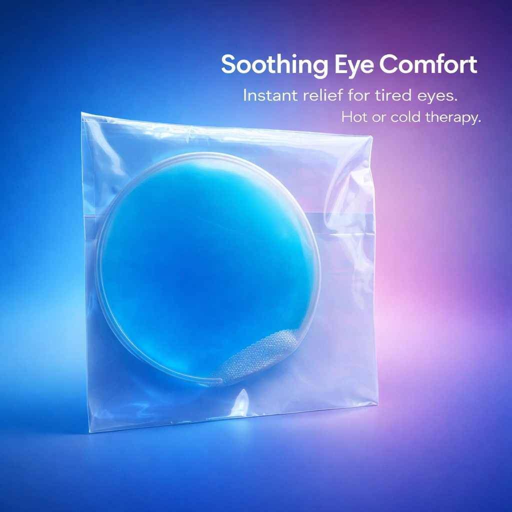 Reusable Gel Eye for Therapy, Cooling Masks for Tired and Headache Relief, Unisex PVC Material Ice Compress