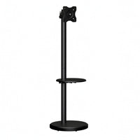Mobile Tv Stand Concealed Swivel Casters Mobile Monitor Stand Round Base