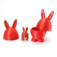 Easter Decor 3D Printed Articulated Bunny Easter Bunny Figurine Jointed Bunny Figurine for Kids, Bookshelf, Mantel, Living Room
