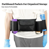 Hands-Unrestricted Beer Can Holder Belt Quick Release Buckle 6 Pack Beer Belt Portable for Tailgaters, Cleaners, Tailgating, Parties