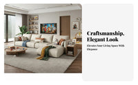 U-Shaped Combination Sofa Modern design Living Room Furniture Latex pad Sectional Couch for Homeowners, Entertainers, Lounge Area, Large Apartment