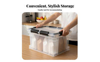 Rolling Dry Food Bin Airtight Bulk Dry Goods Container hinged lid for Families