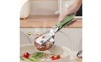 Spatula Tongs Two-Functionpurpose Spatula with Clip Food Clip Multifunctional Utensil Slotted for Home Cooks, Kitchen, Cooking
