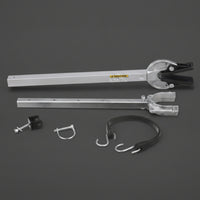 Adjustable Transom Saver Telescoping Outboard Motor Support Universal Motor Mount with Strap Heavy-Duty for Anglers, Trailering