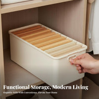 Clothing Divider Box Space Saving Closet Organizer Large Capacity for Dorm Room