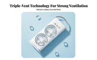 USB Air Chiller Humidifier Oscillating Function Portable Misting Fan Triple Cooling Modes Settings Desktop Cooling Fan for Office, Bedroom, Dorm Room