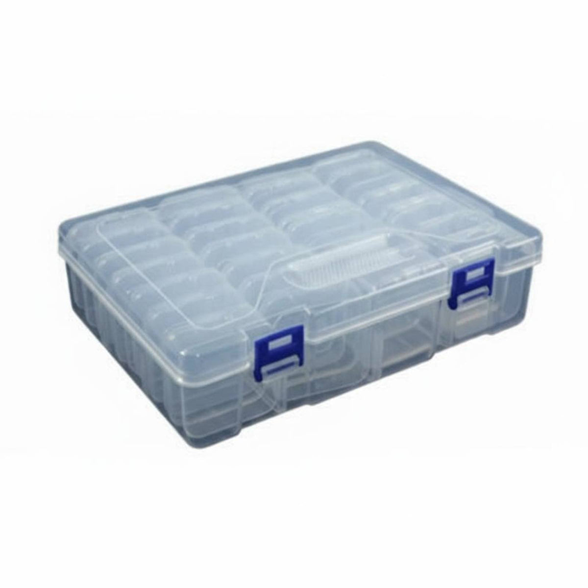 Clear Multi-Grid Storage Case Transparent Design Multi-Grid Storage Box Portable