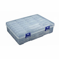 Clear Multi-Grid Storage Case Transparent Design Multi-Grid Storage Box Portable