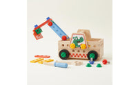 Wooden Screw Truck Wood Material Wooden Construction Truck Easy to Build for Kids