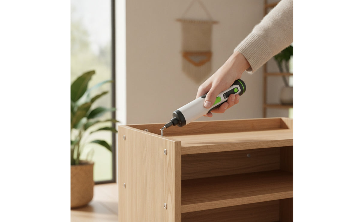 Adjustable Rotational Force Cordless Screwdriver Compact Rechargeable Screwdriver Usb Charging for DIYers, Homeowners, Home Repairs, Furniture Assembly, Tight Areas