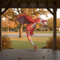 Inflatable Dragon with LED Light-up Hanging Dragon for Yard, Garden