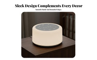 Ambient Sound Machine Auto-Off Timer Night Light Sound Machine Multiple Soothing Sounds Portable Relaxation Device for Infants, Adults, Office, Travel