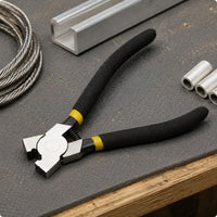 Cross-Clamping Head Wire Clamp Pliers Manual Mesh Clamp Pliers Insulated Handle Ergonomic Design