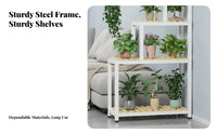 Multi-Tier Pot Stand Modern and design Plant Holder Floor-Standing Easy to Assemble for Apartment Dwellers, home residents