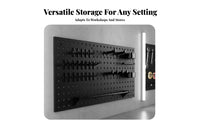 Customizable Layout Plastic Tool Pegboard Space Saving Wall Mounted Tool Holder Easy Installation Pegboard Organizer Kit Modular Design for Auto Detailers, Mechanics, DIY Enthusiasts, Retail Display