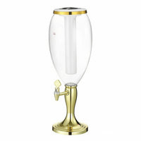 Illuminated Beer Dispenser Column Matching Base Single Beer Column Transparent Drinkware