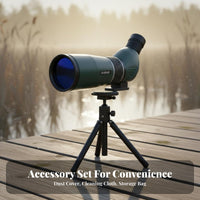 20-60x60 Spotting Large 60mm Objective Lens Variable Power Spotting Crisp Optics High Power Variable Power Monocular for Field Observer S Range