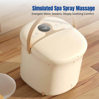 Deep Over-Knee Foot Spa, Automatic Massage Tub, Constant Temperature Heating, Electric Home Foot Bath for Wellness