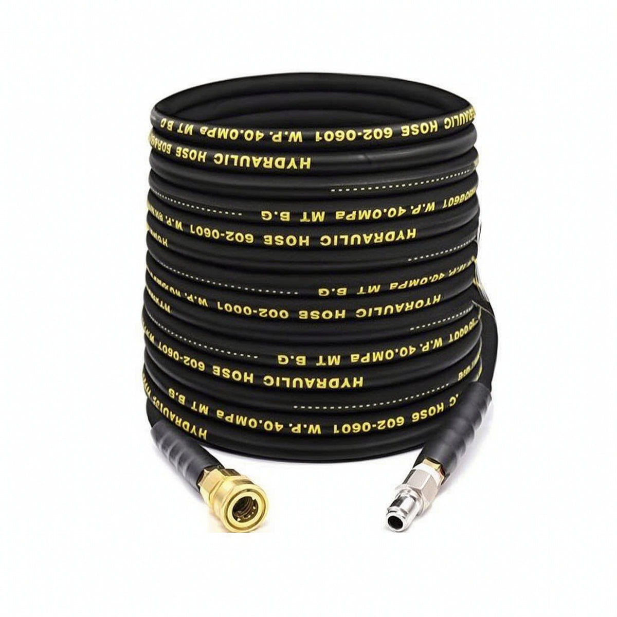 Pressure Washer Hose with Push-to-Connect Fittings Flexible High-Pressure Cleaning Hose Reinforced for Vehicle Washing