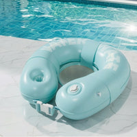Water Recliner Chair with Mesh Seat Ergonomic Aquatic Lounger with Mesh Seat Compact Inflatable Water Lounger for Adults, Lake, Beach Vacation