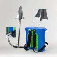 Backpack Fertilizer Applicator Precision Manual Seeder with Backpack Tank Manual Seeder Lightweight Seed Spreader with Twist Cap