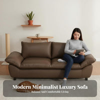 Small Space suitable Asymmetrical Armrest Sofa Minimalist Design Living Room Couch abrasion-resistant Resistant Lounge Seating Performance Fabric for Apartment Dwellers, Pet Owners, Homeowners