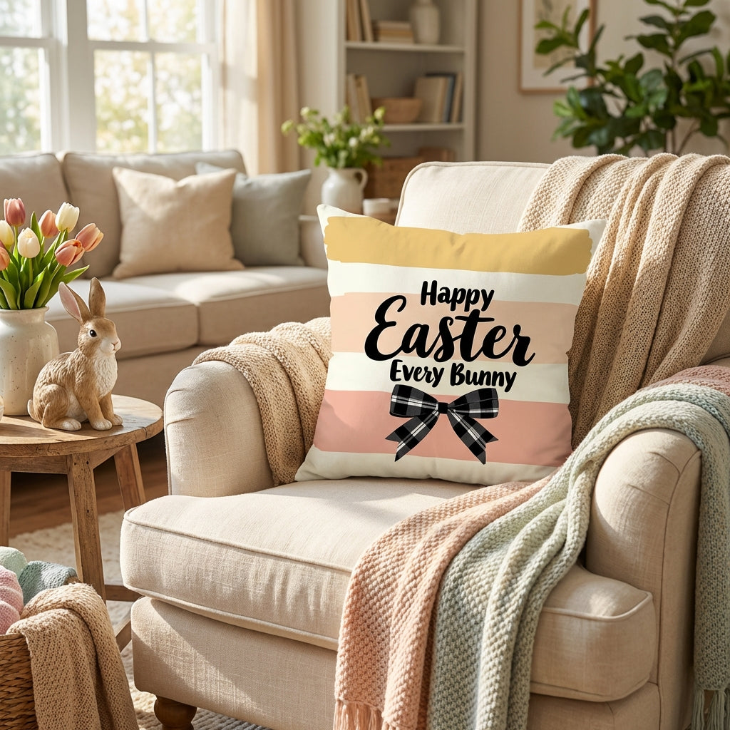 Printed Throw Pillow Cover Linen Pillowcover Decorative Throw Pillow Case Zipper Pillowcase Home Decoration for Homeowners, Gift Donors, Bedroom, Chair, Bench