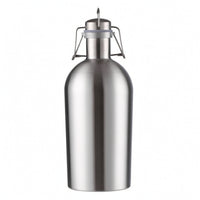 Stainless Steel Beer Growler Metal Beer Bottles with Swing Top Long-Lasting Bottle with Swing-Top Lid Leak-Proof for Camping