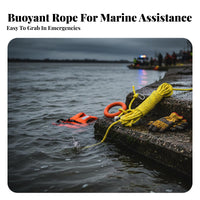 High Tensile Strength Buoyant Ing Rescue Rope Abrasion Resistant Water Life Saving Rope Long-Lasting Reflective Throw Line Lightweight and Portable for Emergency Responders, Lifeguards, Flood Reaction, Boating, Rafting, Kayaking
