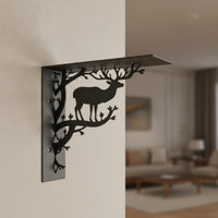 Shelf Bracket Triangular L Bracket Scrollwork Brackets for Living Room, Kitchen, Entryway